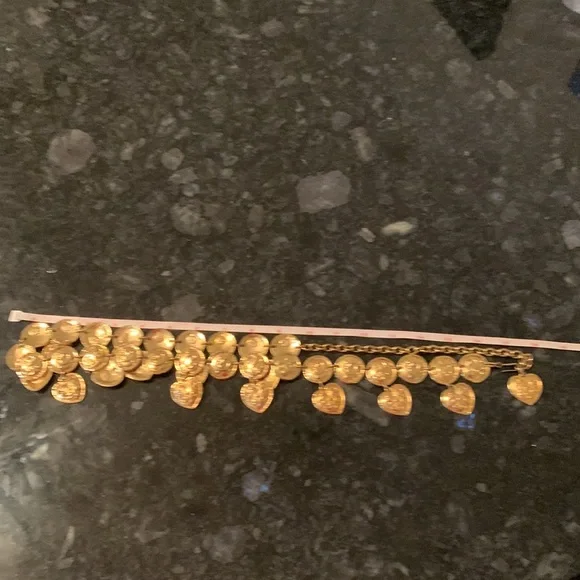 🎉HP🎉 Vintage EDOUARD RAMBAUD PARIS  Heart/Disc gold Belt - Picture 8 of 15